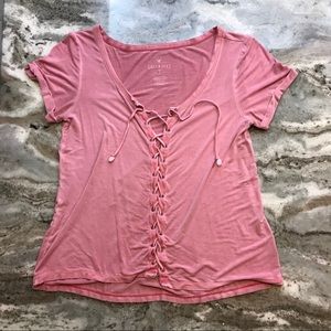 Lace front tee (American Eagle soft and sexy)
